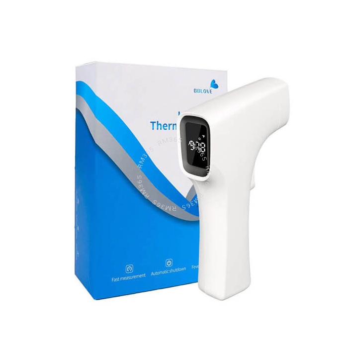 Record temperature safely and accurately with this non-contact infrared digital thermometer from BBLove. The temperature reading is displayed within 1 second on the built-in LED display.