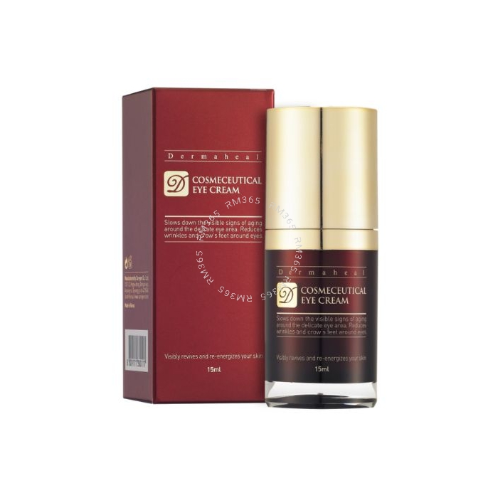 Dermaheal Cosmeceutical Eye Cream slows down visible aging signs such as wrinkles and crow's feet around eyes. Improves skin elasticity and gives you healthier and younger.