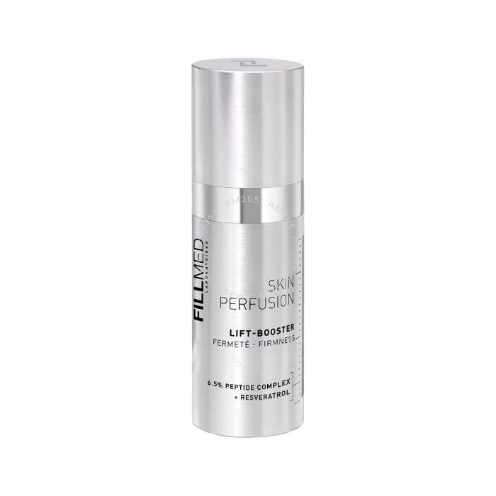 FILLMED Skin Perfusion Lift Booster contains 6.5% peptide complex and has been clinically proven to firm the skin. These ingredients boost collagen and elastin synthesis, both indispensable to maintain a firm and plump skin.