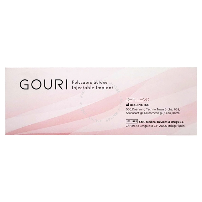 Gouri Polycaprolactone Injectable Implant - is a premium collagen stimulator that increases the collagen synthesis rate, which has decreased due to skin aging. It is the first fully liquid type PCL (Polycaprolactone) injectable that rejuvenates the skin t