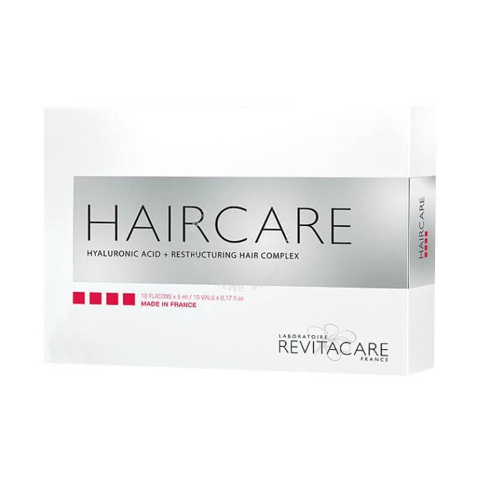 HAIRCARE is a resorbable implant composed of Hyaluronic acid 2 mg + Restructuring hair complex, injectable by micro-injections into dermis of the scalp near hair roots, to treat and attenuate symptoms of various scalp problems
