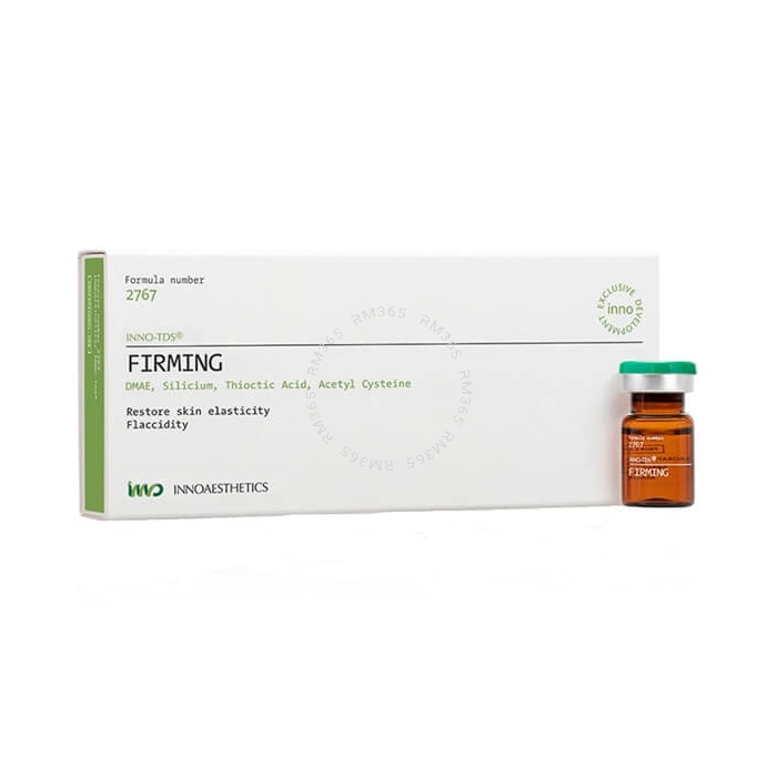 INNO-TDS Firming solution increases the contraction of the dermal fibers to improve skin elasticity and protect cell membranes against free radical damage, leading to significant improvement of skin firmness and toning.