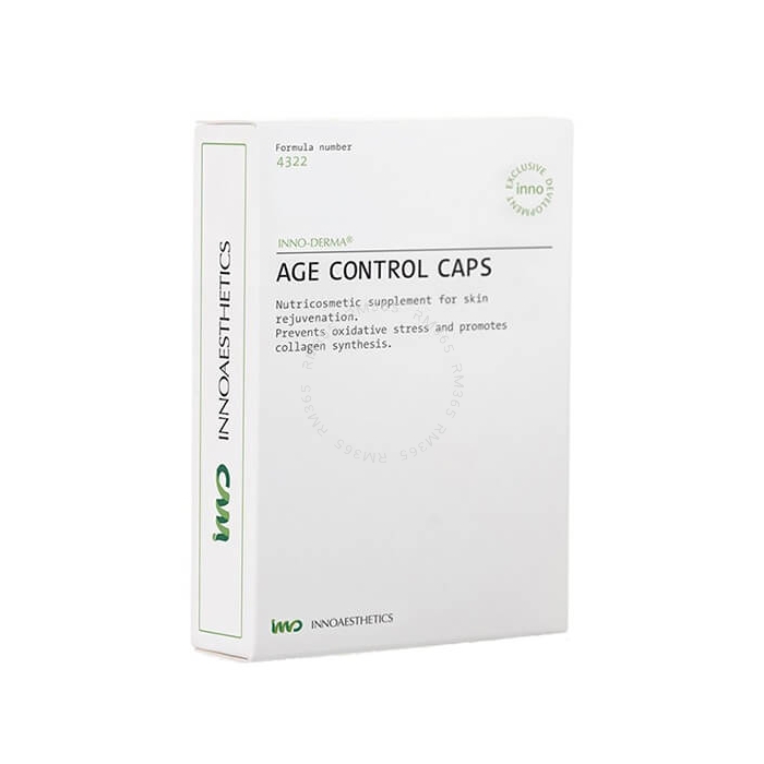 INNO-DERMA Age Control Caps is an Advanced nutricosmetics to prevent skin aging.