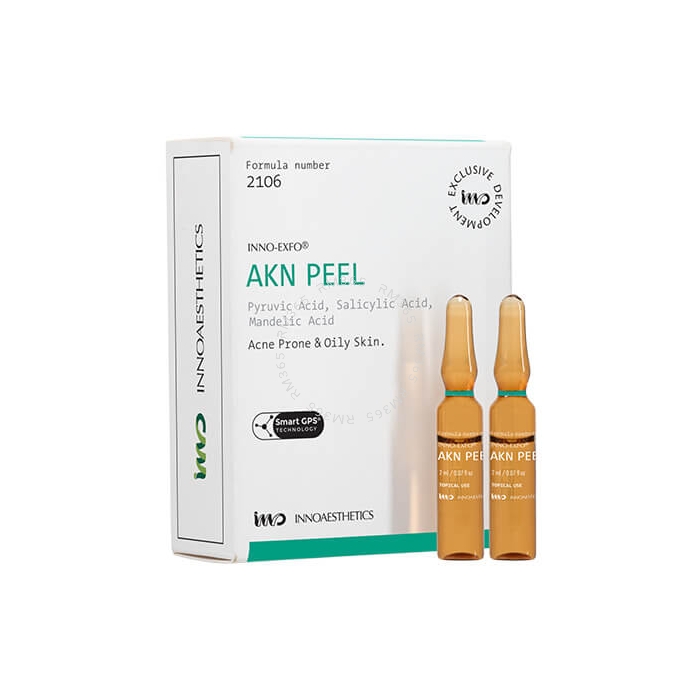 INNO-EXFO AKN Peel for acne and oily skin that helps to regulate sebum production and prevent pore-clogging and breakouts.