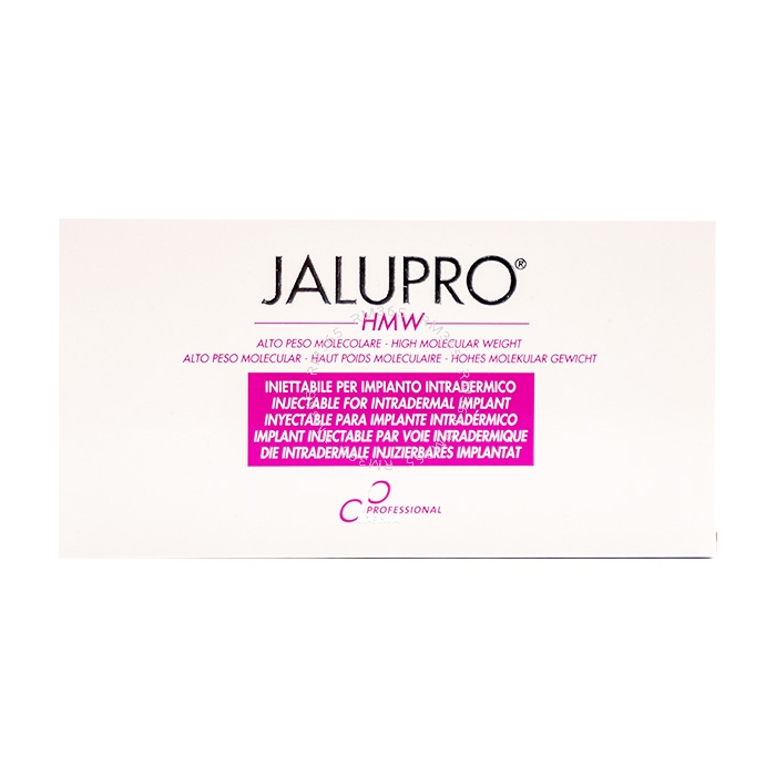 Jalupro HMW is an injectable solution which has been formulated using a clever combination of amino acids. Labelled as a 'dermal biorevitalizer', it eradicates skin depressions caused by ageing wrinkles and scars.