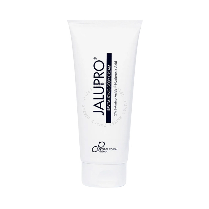 Jalupro Revitalizing Body Cream by Professional Derma provides the body with Amino Acids and improves the skin’s tone and elasticity. It contains AminoStructure (2% L-Amino Acidi) and Hyaluronic Acids. Jalupro Revitalizing Body Cream provides the body wit