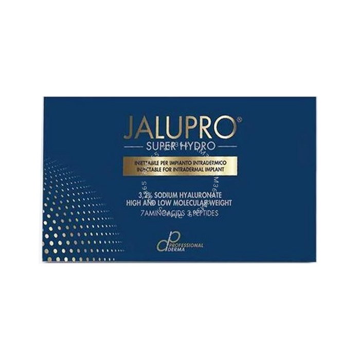 Jalupro Superhydro is a sterile reabsorbable injectable solution which acts as a unique deep biorevitalization treatmentusing our signature technology of Amino Acids Replacement Therapy, combined with biopeptides and a high concentration of high and low m