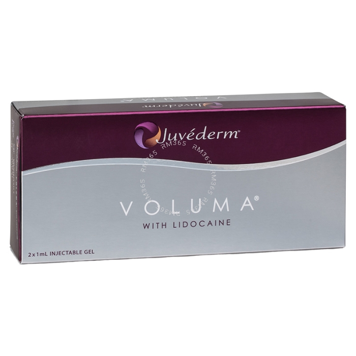 Juvederm Voluma Lidocaine is an injectable dermal filler with hyaluronic acid to restore and enhance volume and re-contour facial areas such as the chin, cheeks and cheekbone with long-lasting restoration for facial volumes. 