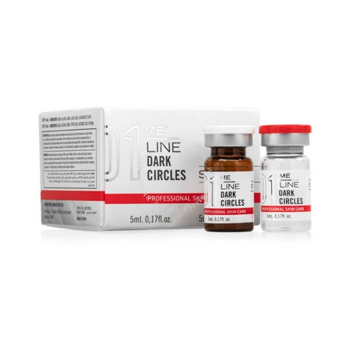 ME Line 01 Dark Circles is a professional use produce used to improve and attenuate pigmentations in the periorbital region. This product contains both Step 1 and Step 2.