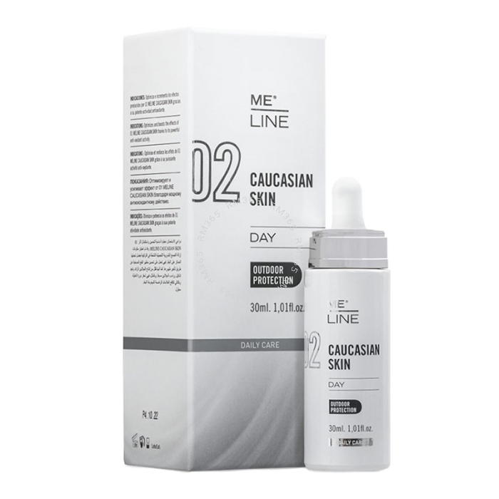 ME Line 02 Caucasian Skin Day improve and delay the appearance of skin pigmentation. The formula stimulates the cell cycle, fighting the visible signs of skin photo ageing.