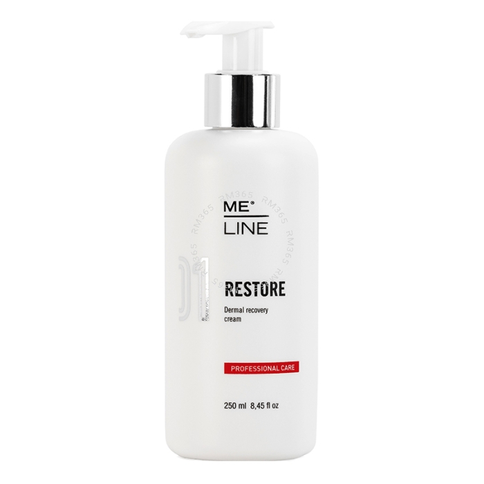 ME Line 01 Restore Dermal Recovery cream restores the physiological conditions of the skin minimizing the risk of rebound effects after treatment.