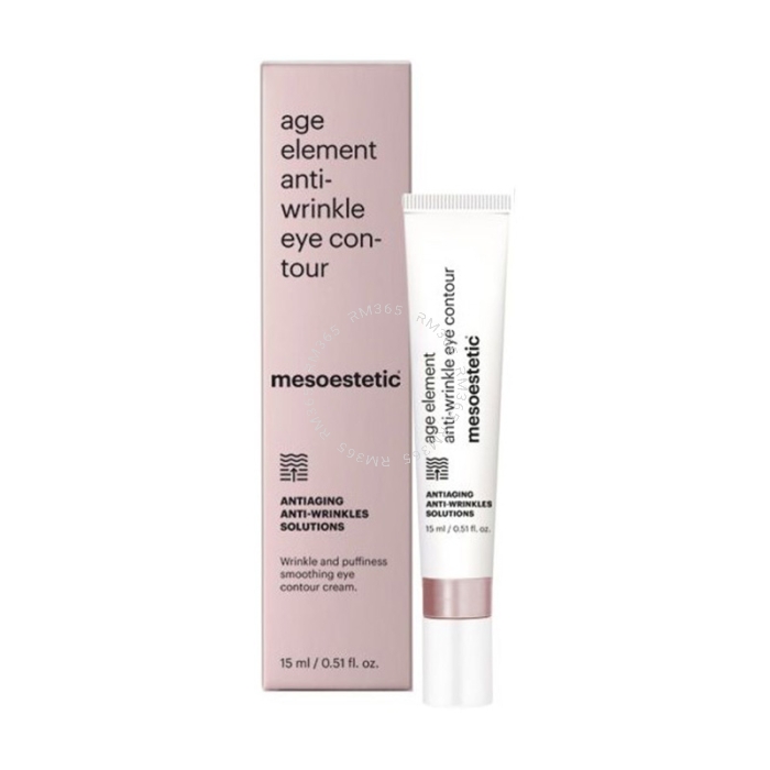 Mesoestetic Age Element Anti-Wrinkle Eye Contour (1 x 15ml) - Cream for the eye contour with a preventive and corrective action for under-eye circles and bags, wrinkles and expression lines. Includes a ceramic applicator with a cooling effect.