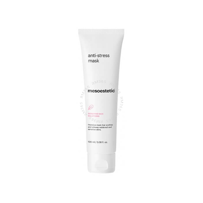 Mesoestetic Anti-Stress Face Mask works to reduce irritation, redness and swelling, making it perfect for congested skin types, skin that has been exposed to extreme weather conditions and even to calm skin after in-clinic procedures.