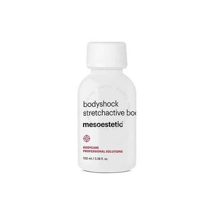 Mesoestetic bodyshock stretchactive booster's formula combines curcubita seeds and organic silicon with a combination of proteins called stretchactive complex™. Its synergistic action provides a powerful firming and restructuring effect, improving the ski