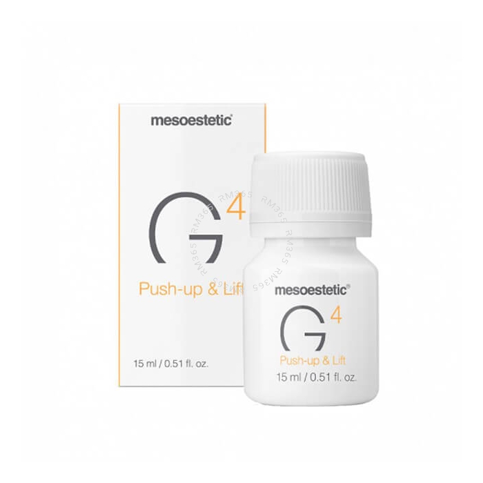 Mesoestetic Genesis G4 Push-Up & Lift is a single-dose booster with a high concentration of firming active ingredients that accelerate collagen and elastin synthesis. 