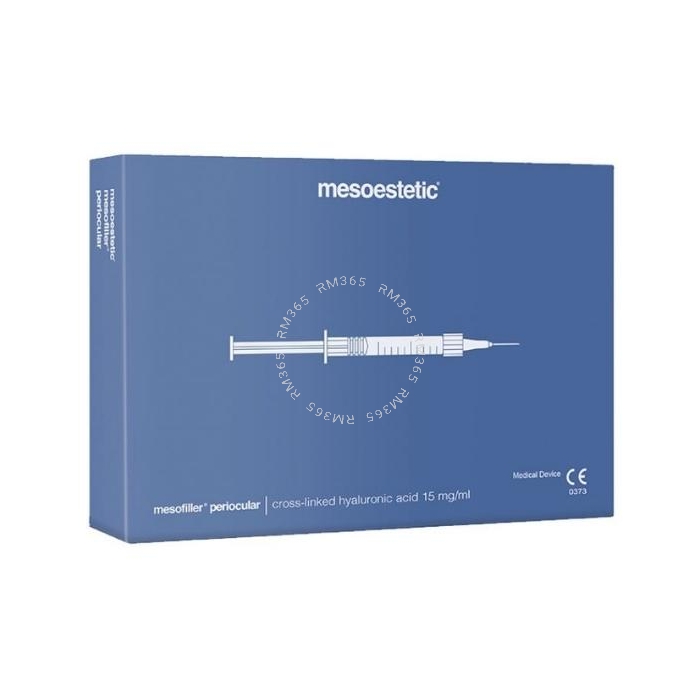 Mesoestetic Mesofiller Periocular is a filler containing 15 mg/ml crosslinked hyaluronic acid for periocular and frontal areas. Thanks to DENSIMATRIX® technology, a process enabling uniform crosslinking of 100% of hyaluronic acid chains, this product has 
