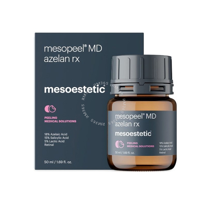 Mesoestetic Mesopeel Azelan RX - Peel with keratolytic and antibacterial action. Reduces reactive skin manifestations by soothing and relieving the skin.
