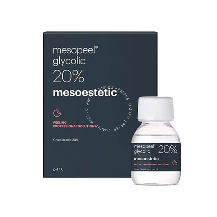 Glycolic acid peel that improves exfoliation of superficial layers of the stratum corneum, stimulates cell regeneration, boosts glycosaminoglycan synthesis, moisturizes the epidermis and reinforces the skin’s natural barrier function. 