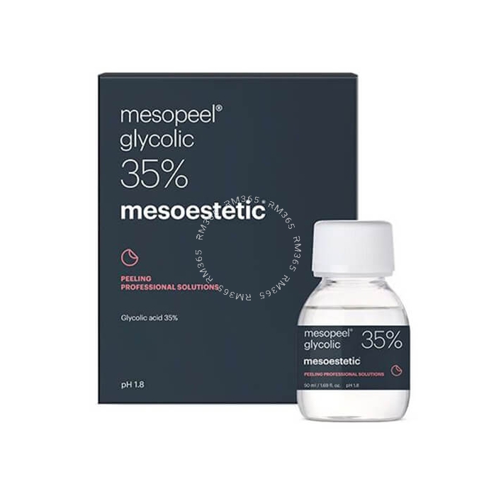 Glycolic acid peel that improves exfoliation of superficial layers of the stratum corneum, stimulates cell regeneration, boosts glycosaminoglycan synthesis, moisturizes the epidermis and reinforces the skin’s natural barrier function.