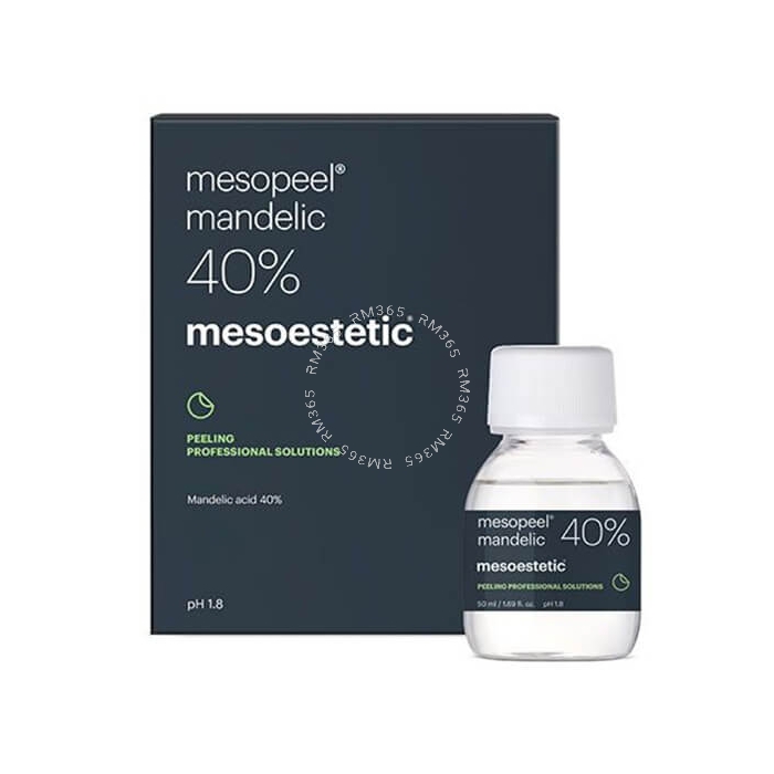 Mesoestetic Mesopeel Mandelic acid 40% peel gently and gradually penetrates the skin. 