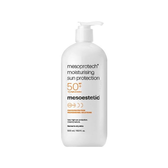 Mesoestetic Mesoprotech Moisturising Sun Protection has a very high sun protection SPF50+ for dry and sensitive skin. With moisturising properties, avoids epidermal water loss and maintains optimal moisturization level.