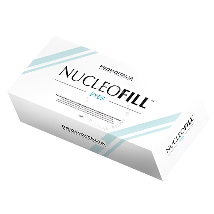 Nucleofill Eyes - Professional sterile sodium DNA-based gel with moisturizing properties specifically indicated for the eye-contour. Aims to provide protection, nutrition, hydration and renewal to enhance skin quality and rejuvenation.