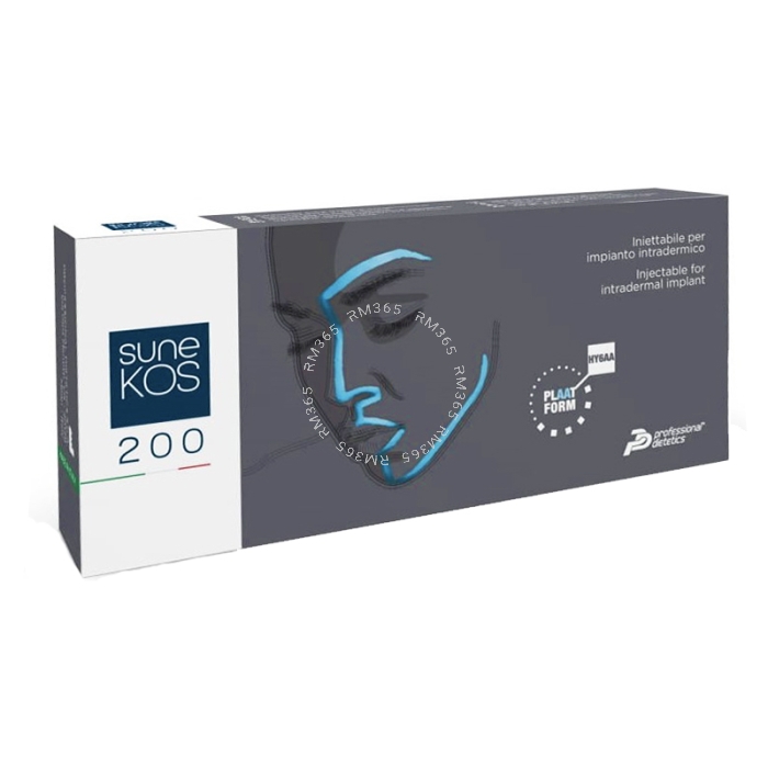 Sunekos® 200 is the ﬁrst line product and it is suitable for all types of dermis.
Due to its characteristics and through a specific injection technique, it is recommended to obtain LIFTING EFFECT or VOLUMIZING EFFECT