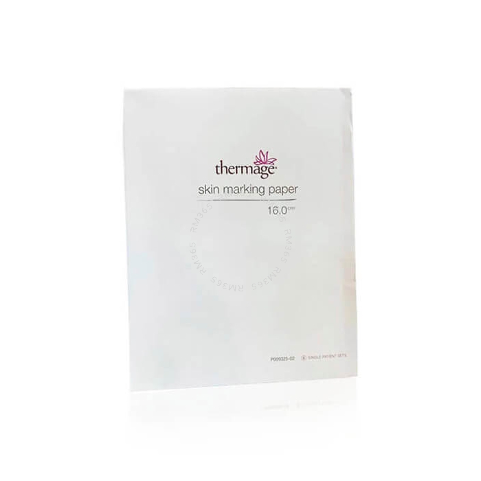 Thermage Skin Marking Paper is used to delineate a specific treatment area to avoid overlapped or missed treatments in Thermage CPT treatments. 