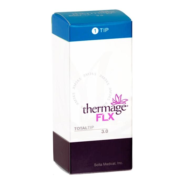 Thermage FLX Total Tip 3.0cm2 uses maximum volume of bulk heat delivery for the whole face, neck and body and treats deeply to contour and tighten skin, addressing sagging skin and unwanted bulges.